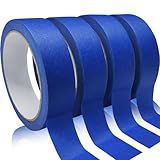 4 Rolls Premium Painters Tape, Blue Tape, Masking Tape, Paint Tape for Multi-Purpose, Painting, Painter's, DIY Crafts Arts (88yd =0.94IN*22yd*4) Decoration Labeling No Residue, Easy Removal