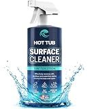 Hot Tub Surface Cleaner – Fast Acting Formula, Easy Spray & Wipe Use, For Acrylic, Vinyl, Fiberglass, Inflatable, Swim Spa & Jet Tubs, Removes Dirt, Grime & Waterline Residue – Made in USA, 16 oz