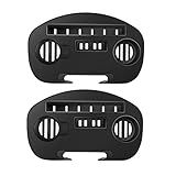 C-CHAIN Zero Gravity Chair Tray - Cup Holder for Fold Lounge Chairs, Zero Gravity Lounge Chairs Universal Clip with Mobile Device Slot, Snack Tray, and Water Cups Tray (Large, 2 pcs)