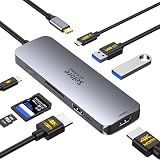 Selore USB C Docking Station Dual Monitor, USB C to Dual HDMI Adapter