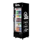 HAHA VENDING DC-360D Combo Vending Machine,Smart Refrigerated Vending Machine with Touch Card Reader (Black)