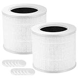 2 Pack Core Mini Filter H13 True HEPA Filters for LEVOIT Core Mini Core Mini-P Air Purifier Replacement Filter 3-in-1 HEPA, High-Efficiency Activated Carbon, Replace Part Core Mini-RF