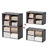 8-Cube Stackable Closet Storage & Organization Systems, 2-Pack Metal Shelf