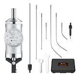 Neoteck Coaxial Centering Indicator 0-0.15''/0.0005'' Dial Indicator Set with Storage Case Accurate Co-Ax Indicator for Milling Machine Center Test Dial-Silver