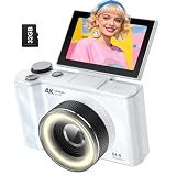 W & O 4K Digital Camera for Photography,Flip Screen Digital Camera for Kids
