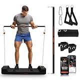 SQUATZ Apollo Board Mini: 150lb Resistance Smart Cable Machine, Functional Trainer for Full Body Workouts, Full Body Strength, Digital Home Gym Equipment with Free App Includes Accessories, Orange