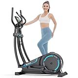 THERUN Elliptical Exercise Machine, Elliptical Machine for Home w/Whisper-Quiet Magnetic Driving System, Elliptical Trainer w/ 15.3" Stride, 16 Resistance Levels, 8KG Flywheel, Bottle Holder (Blue)