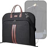 BALEINE Garment Bags for Travel, Water Resistant Carry on Suit Bag | Durable 600D Oxford Fabric, Reinforced PU Handles, Wrinkle Free Storage, Adjustable Shoulder Strap, Multiple Storage Pockets