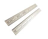 PEC Tools USA 6" Flexible Stainless 5R Machinist Engineer ruler / rule 1/64, 1/32, 1/10, 1/100
