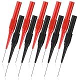 cobee 10 Pcs 0.7mm Test Probe Pins, Wire Piercing Probe Insulation Back Probes Non-Destructive Pin, Wire Piercing Probe Pin Multimeter Probes for Banana Socket Plug Car Tester