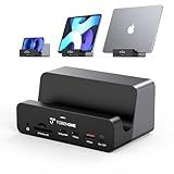 TobenONE 18-in-2 MacBook Docking Station Dual Monitor 4K@60Hz, 150 Power Adapter, 20W Charging, USB C Docking Station with 2 HDMI&DP, 7 USB, 2.5Gbps Ethernet, 2 Audio, Dock Stand for MacBook Pro