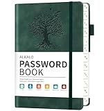 Password Book with Alphabetical Tabs, 4.5"x5.9"Small Pocket Password Keeper Book, 160 Pages/100GSM Hardcover Notebook, Password Organizer for Internet Website Address Login