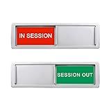Conference Room Sign,In Session Session Out Privacy Sign for Office Conference Meeting Home,Meeting in Progress Slider,Meeting in Session Indicator Tells Whether Room Vacant or Occupied-7 X 2 Inches