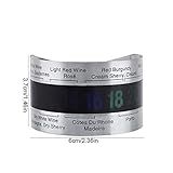 Mini Size Wine Temperature Bracelet, Stainless Steel Wine Bottle Thermometer, Bar Tool Bar Accessories for Home for Restaurant
