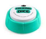 Talking Dice Sound Button | Fully Loaded | 102 totally random phrases for numbers 1-6 | Great EZ Gaming Gift | Fun Novelty Gag Inspirational Gift | Cool Gadget | Modern Reinvention of the Classic Die