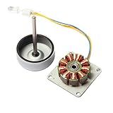 CrocSee Micro 3 Phase AC Mini Hand Brushless Motor Generator Model Science Experiment Teaching Aid Kit DIY