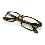 J+S Blue Light Blocking Glasses for Women Men | Anti Eyestrain Headache Glare 400UV from Computer/Gaming/TV/Phones (Haka LCD lens - Rectangle | Tortoise Shell Frame)