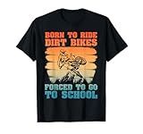 Funny Dirt Bike Art for Boys Girls Motocross Dirt Bike Rider T-Shirt