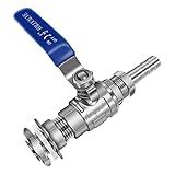 Horiznext npt 1/2 home brew bulkhead ball valve stainless steel 304 for Homebrew beer Kettle tap equipment kit, weldless water tank spigot (1 pc)