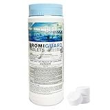 BROMIGUARD Bromine Tablets 1 Inch 1.8 Lbs for Spa Hot Tub Chemical Sanitizer Bromine Tabs | Long-Lasting 1" Brominating Tablets for Pools | Less Chlorine Odor 1.8 Pounds
