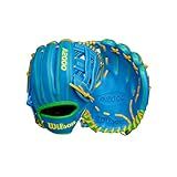 Wilson Spring 2025 A2000® PP05 11.5” Infield Baseball Glove - Right Hand Throw, Sky Blue/Optic Yellow