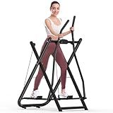 FovemiG Air Walk Elliptical Glider Machine,Ellipse Machine for Home Cross-Training Arm/Leg Cardio Workout Equipment,Fully Assembled Low-Impact Design for Home Gym,600LBS Loading Capacity-New Version