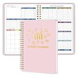Budget Planner - Monthly Financial Planner Organizer with Expense Budget Book/Expense Tracker Notebook/Accounting Book to Manage Your Money Effectively, Start Anytime, A5(5.8" * 8.2") Pink