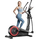 Elliptical Exercise Machine with 15.5" Stride & Heart Rate Grips, Silent Magnetic Elliptical Trainer for Home with 16 Levels Resistance and LCD Monitor,350 LBS Weight Capacity