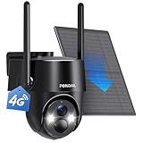 4G LTE Cellular Solar Security Camera Wireless Outdoor, No WiFi Solar Powered Camera, 360° Live View, 2K Color Night Vision, PIR Detection, 2-Way Audio, Motion Alert, Built in SIM Card, Easier to use
