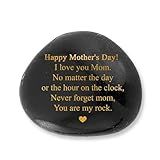 VELENTI Mothers Day Decorative Stones - You are My Rock Mom Gifts from Son for Mom from Daughter - Sentimental Gifts for Mothers for Her for Women Who Have Everything-Decorative Accessories