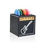 POIET Guitar Picks Holder Box,Amplifier Speaker Style Paddle Holder Guitar Pick Display Holder,For Pick Storage And Display,Gift For Guitar Players Guitarists
