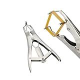 Rubber Band Expansion Pliers,Lobster & Crab Claw Band Kit,Balloon Expander Pliers,Livestock Castration Bander Tool(50 Bands + Stainless Steel Tongs)