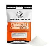 Swimables 4-Pounds Premium Pool Stabilizer & Conditioner, Max Strength Cyanuric Acid for Pools, Spa & Salt Water – Reduces Chlorine Loss, Ideal for Swimming & Hot Tubs
