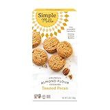 Simple Mills Almond Flour Crunchy Cookies, Toasted Pecan - Gluten Free, Vegan, Healthy Snacks, Made with Organic Coconut Oil, 5.5 Ounce (Pack of 1)
