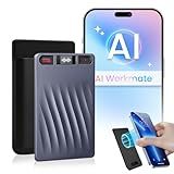 RECPOINT AI Voice Recorder, Professional Voice Activated Recorder with AI Transcription & Summarize, 64GB Storage, 30H Battery, Noise Cancellation and AI Note Taker for Meetings and Interviews & calls