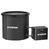 AS ColdPlunge Ice Bath Chiller & Cold Plunge Tub Kit, 1/3HP Cold Plunge Chiller with Built-in Pump & Filter, XL 100 Gal Ice Pod, Cold Plunge Tub with Water Chiller for Cold Therapy Recovery