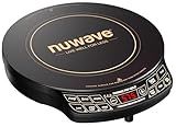 Nuwave Precision Induction Cooktop Gold, 12” Shatter-Proof Ceramic Glass Surface, Large 8” Heating Coil, Portable, 51Temp Settings 100°F to 575°F, 3 Wattage Settings 600, 900, and 1500 Watts
