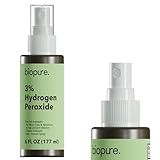 Biopure 6 Fl Oz Hydrogen Peroxide Spray – Convenient Non-Aerosol Spray Bottle with 3% Hydrogen Peroxide| Hydrogen Peroxide 3% First Aid Topical Antiseptic for Minor Cuts and Abrasions (6 Fl Oz)