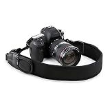 JJC DSLR Camera Neck Strap, Neoprene Strap for Canon Nikon Sony w/Pockets