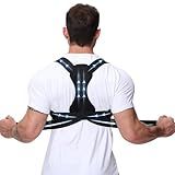 Luckela Posture Corrector for Men and Women, Adjustable Back Brace for Back, Neck and Shoulder Pain Relief, Back Support for Scoliosis, Hunchback, Hump, Thoracic, Spine Corrector