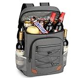 Backpack Cooler Insulated Leak Proof for Men Women 36 Cans Soft Cooler Backpack Insulated Waterproof Large Capacity Coolers Bag Portable for Lunch Camping Travel Picnic Hiking Deep Grey