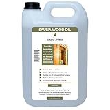 Sauna Shield Sauna Wood Oil – 1.32 Gallons (5L/169 fl oz) | Protects & Nourishes Sauna Wood | Solvent-Free, Unscented, Covers 600+ Sq Ft | for Traditional & Infrared Saunas