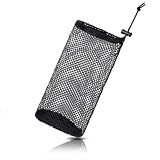 EupHHonycs Black Nylon Mesh Golf Pouch, Golf Ball Storage Bag, Black Golfs Ball Bag, Carries 48-56 Golfs Balls, Multi-Purpose Net Pouch, With Locking Drawstring Closure
