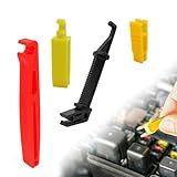 4Pcs Blade Glass Fuse Puller Insertion Tool, Mini Plastic Fuse Removal Tools, Fuse Puller Extraction Tools for Car Motorcycle Truck Fuses Relacement