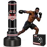 Freestanding Punching Bags for Adults Teens, 70" Freestanding Punching Bag with Stand,Suitable for Kickboxing Martial Arts MMA Dummy Karate Home Gym Training(not Included Pump and Gloves)