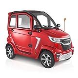 VEVOR 4-Wheel Enclosed Mobility Scooter for Seniors Adults, 660lbs Capacity, 3-Seater 2000W Electric Recreational Mobility Scooter 45 Miles Long Range, Remote Unlock, All-Terrain for Touring Shopping