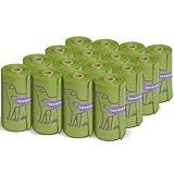 240 Count Lavender Scented 13” x 9” Dog Poop Bags Rolls, Leakproof Strong & Sturdy Waste Bags for Doggie Cat Pet