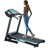 Treadmills for Home, Folding Treadmill with 12% Auto Incline, 2.5 HP, 8.5 MPH Speed, 15 Preset Programs, Heart Rate Sensor, LCD Display, 220 lb Weight Capacity for Office Workout