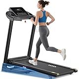 ATEEDGE Treadmill for Home, 3.0HP Folding Running Machine, 300 lbs Weight Capacity, Shock Absorbing, Bluetooth APP Control