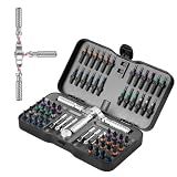 VMAN Ratchet Screwdriver Set, magnetic Screwdriver sets, S2 Steel Bits, DIY Combination Flexible Shaft, Suitable for Furniture Assembly, Precision Electrical Appliance Repair, Bicycle Tools
